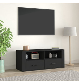 Meuble TV Noir 100x35x40 cm...