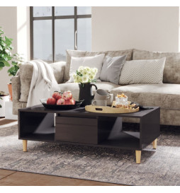 Table basse Gris brillant...
