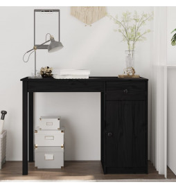 Bureau Noir 100x50x75 cm...