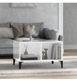Table basse Blanc brillant...