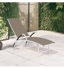 Chaise longue Textilène et...