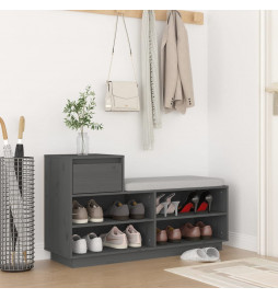 Armoire à chaussures Gris...