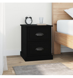 Tables de chevet 2 pcs noir...