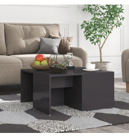 Tables basses 4 pcs Gris...