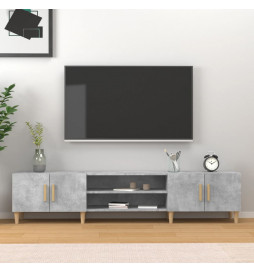 Meuble TV gris béton...