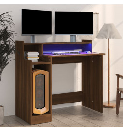 Bureau et lumières LED...