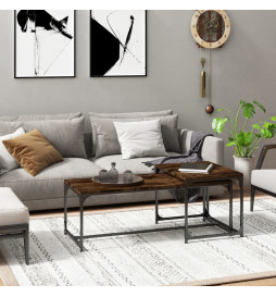 Tables basses 2 pcs Chêne...