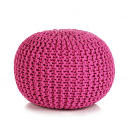Pouf tricoté à la main...
