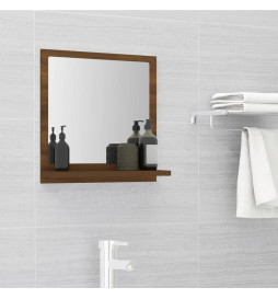 Miroir de bain Chêne marron...
