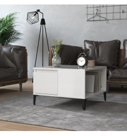 Table basse blanc brillant...