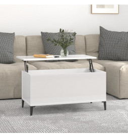 Table basse Blanc brillant...