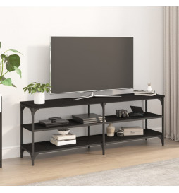 Meuble TV noir 140x30x50 cm...
