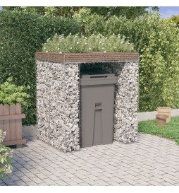 Mur de gabion pour poubelle...