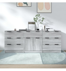 Buffets 3 pcs Sonoma gris...