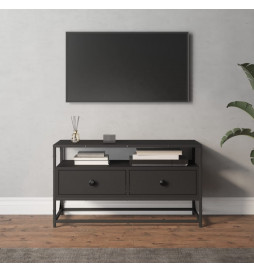 Meuble TV noir 80x35x45 cm...