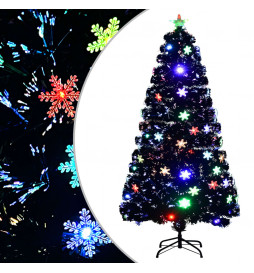 Sapin de Noël et flocons de...