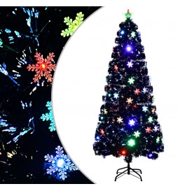 Sapin de Noël et flocons de...