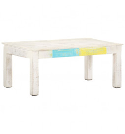 Table basse Blanc 110x60x45...