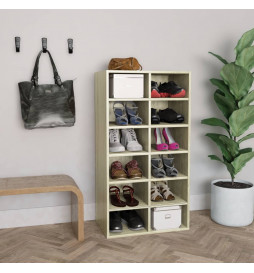 Étagère à chaussures Chêne...