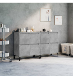 Buffets 2 pcs gris béton...