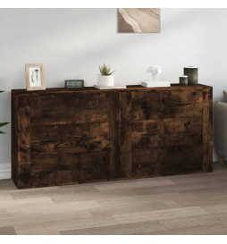Buffets 2 pcs chêne fumé...