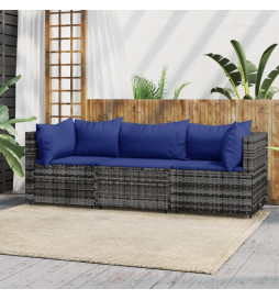 Salon de jardin 3 pcs avec...