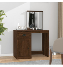Coiffeuse et miroir chêne...