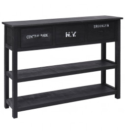 Buffet Noir 108x30x76 cm...