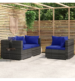 Salon de jardin 3 pcs avec...