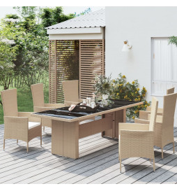 Table de jardin plateau en...