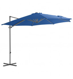 Parasol déporté avec mât en...