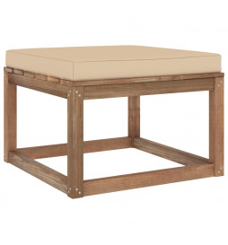 Repose-pied de jardin avec...