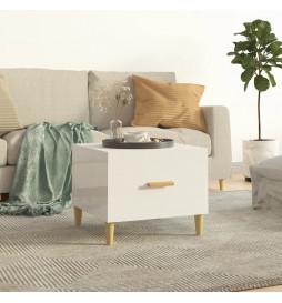 Table basse Blanc brillant...