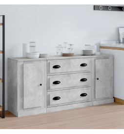 Buffets 3 pcs gris béton...