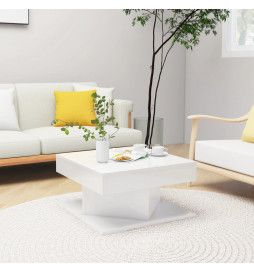 Table basse Blanc brillant...