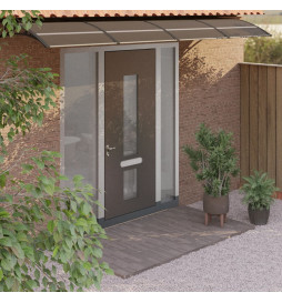 Auvent de porte Noir 400x80...
