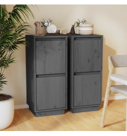 Buffets 2 pcs Gris...