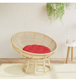Coussin rond rouge Ø 60 x11...