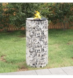 Foyer en gabion Ø 50 cm Fer...
