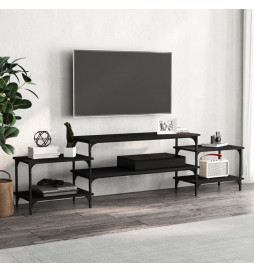 Meuble TV noir 197x35x52 cm...