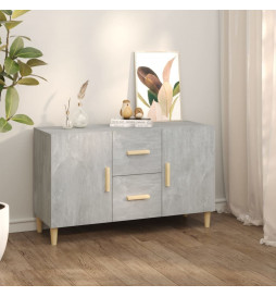 Buffet gris béton 100x36x60...