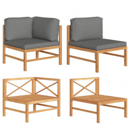Salon de jardin 2 pcs avec...