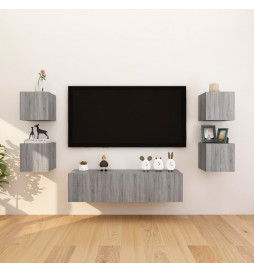 Meubles TV muraux 8 pcs...