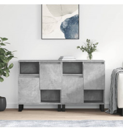 Buffets 2 pcs gris béton...