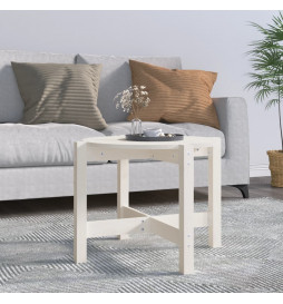 Table basse Blanc Ø 62,5x45...