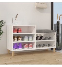 Armoire à chaussures Blanc...