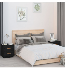 Tables de chevet 2 pcs Noir...