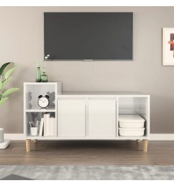 Meuble TV Blanc brillant...
