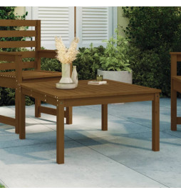Table de jardin marron miel...