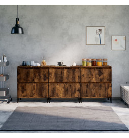Buffets 3 pcs chêne fumé...